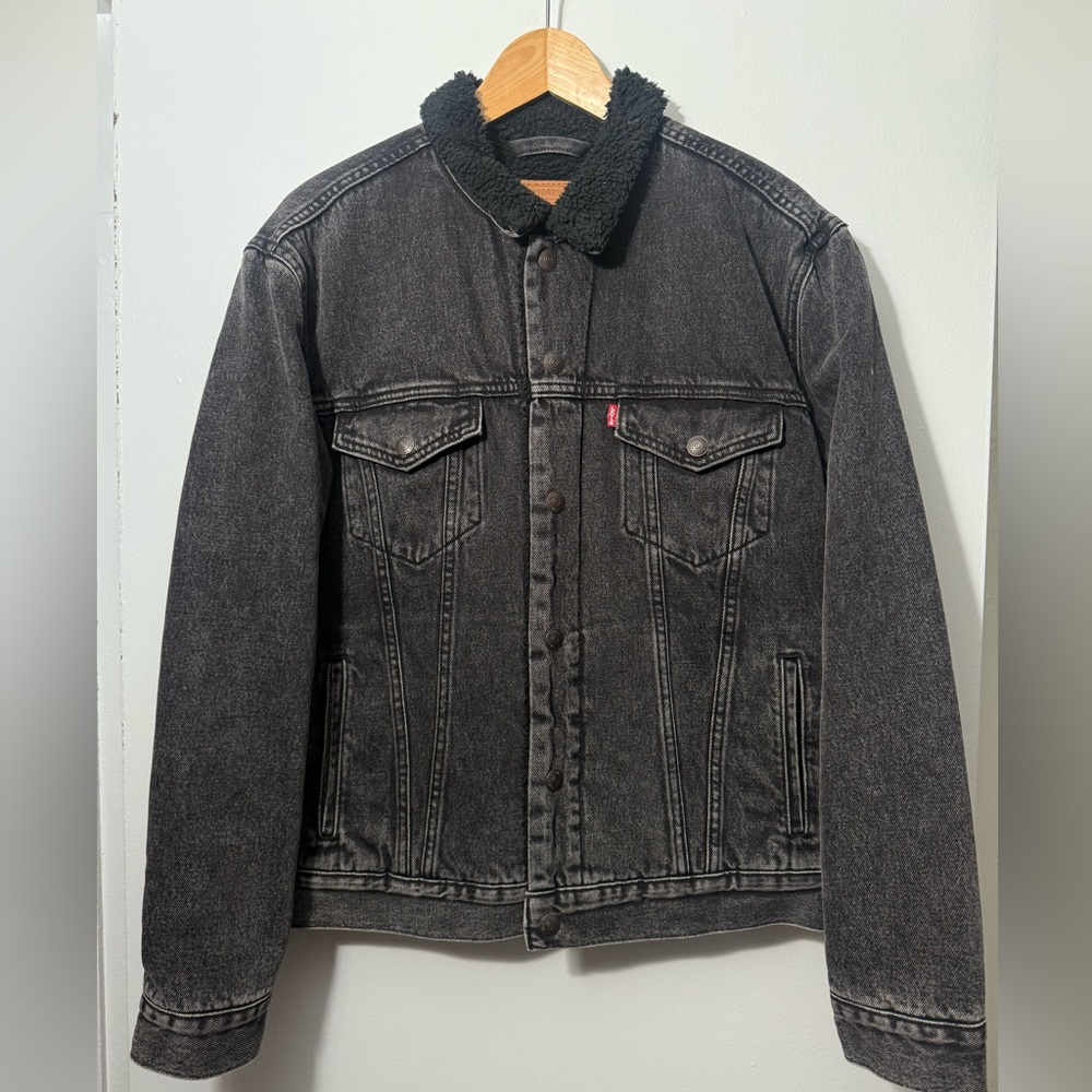 Levis Sherpa Button Up Jacket